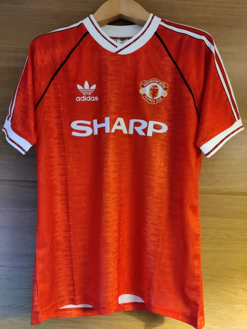 Mann United 1990-92 Heimshirt XXL passt wie XL Retro Vintage