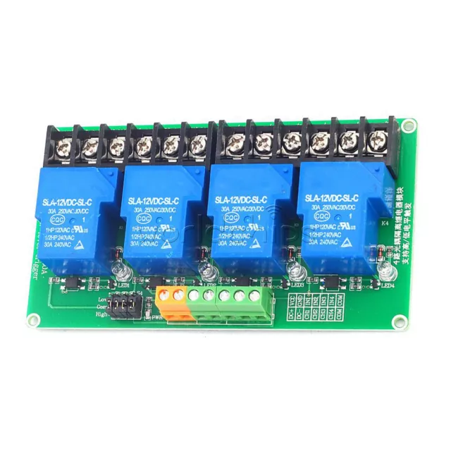 5V 12V 24V 30A 4 Channel Relay Module High And Low Level Relay Module Smart Home