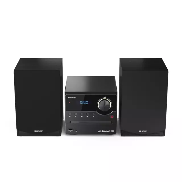 SHARP Micro Hi-Fi Sound System Stereo DAB+ FM Radio Bluetooth CD Player USB 3