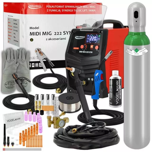 Weldman MIDI MIG 222 SYN Synergy Poste à souder soudage MIG MMA TIG - jeu n°2