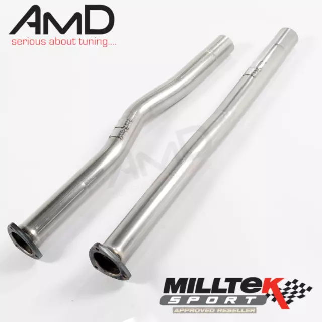 Milltek Audi RS3 8V Secondary Decat Pipes MQB 2015-2018 Secondary Cat Bypass