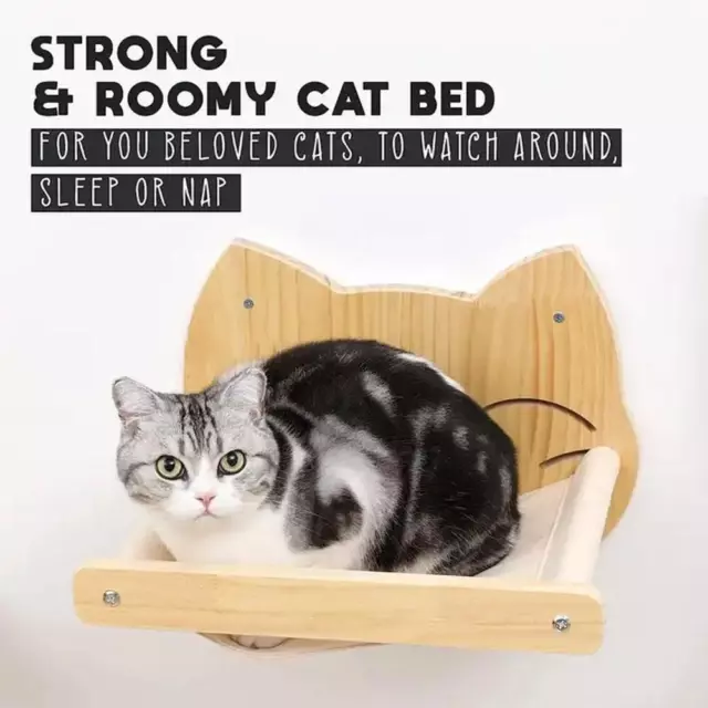 Cat Hammock Wall Mounted Cat Shelves, Cat Wall Shelf and Bed Cat Perches/