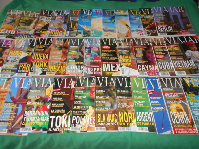 Lote De  36  Revistas  -  Viajar - 1991  Al 1998  Muy Buen Estado