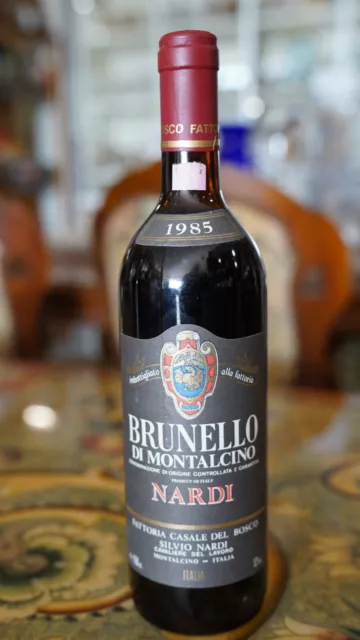 Vino Brunello di Montalcino Doc  Silvio Nardi 1985 fattoria casale del bosco
