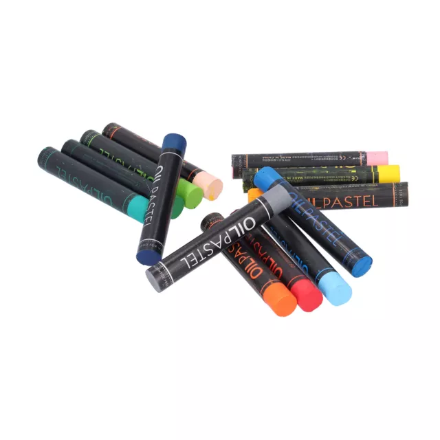 18 Farben Ölpastellkreiden Zylindrischer Ölmalstift Zum Zeichnen DIY ⊹