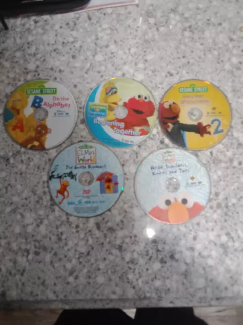 sesame street elmo dvd lot