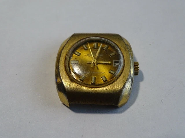 MONTRE MÉCANIQUE VINTAGE homme "EDMA Incabloc 17 Jewels" à réviser