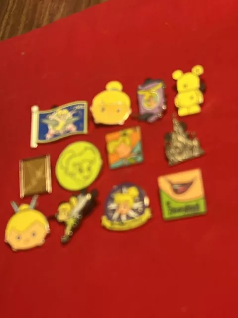 12 Disney pins All Tinker Bell  as seen lot X