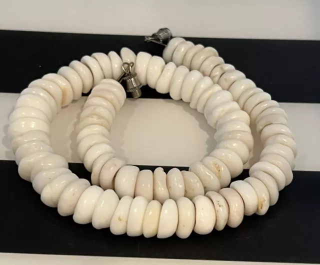 Vintage Puka Shell Necklace 15” Surfer Hawaii North Shore Beach