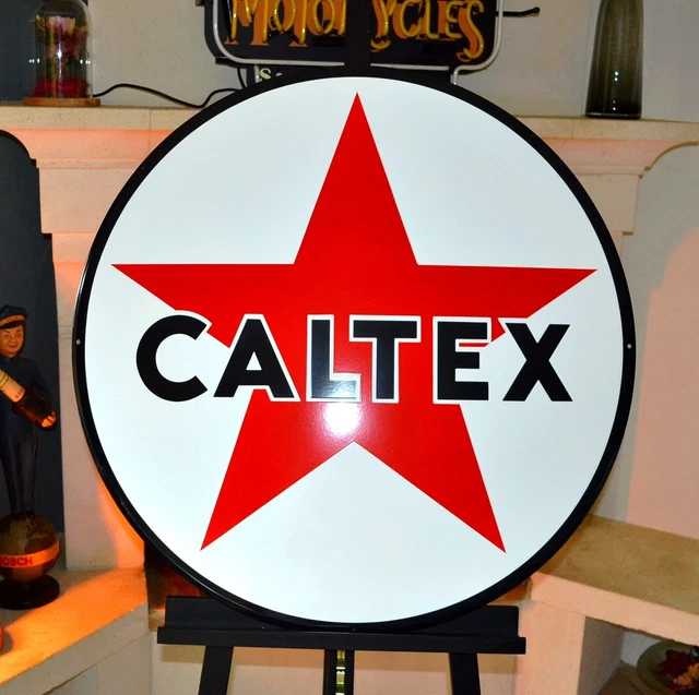 Texaco - Plaque Émaillée Vintage