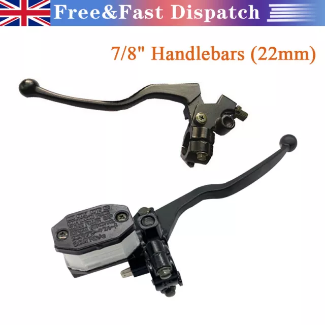 Universal 20mm 7/8" CNC Motorcycle Front Brake Clutch Master Cylinder Lever Set