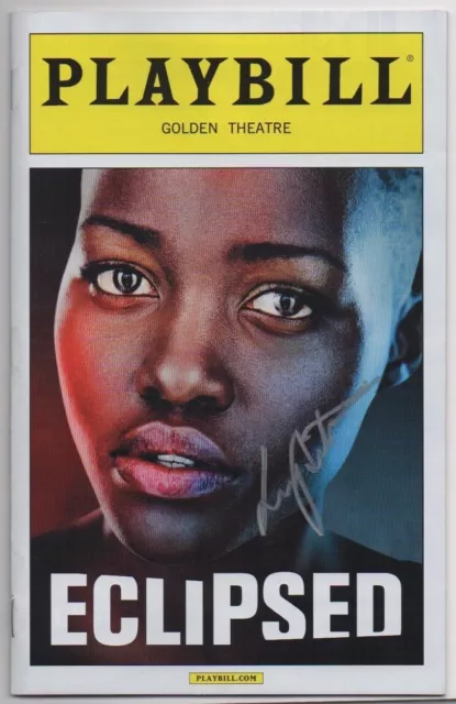 LUPITA NYONGO signed Eclipsed playbill auto AUTOGRAPH IN PERSON Star Wars ACOA