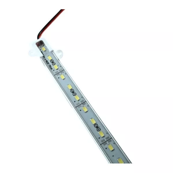 Striscia Led Profilo Barra Alluminio Impermeabile Ip67 1 Metro 72 Led 5630 18w 3