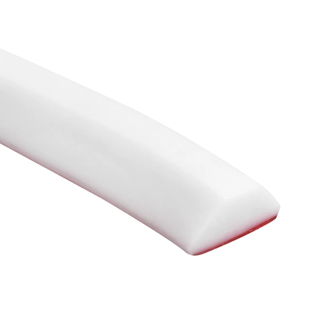 66.93"x1.02"x0.47" Collapsible Shower Water Barrier for Kitchen, White