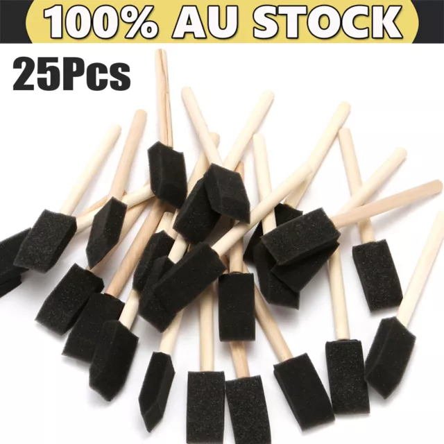 25Pcs Foam Paint Brush Sponge Paint Brush Foam Brushes for Art Drawing Painting