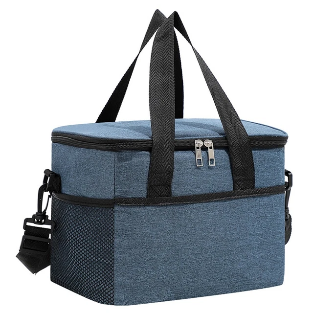 Coffret Pique-nique Luxe 25 Pièces - Glacière Isolée Pour 4 Personnes - Gris