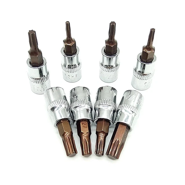 Broca de flor de vanadio manual por lotes destornillador hexagonal T10 T15