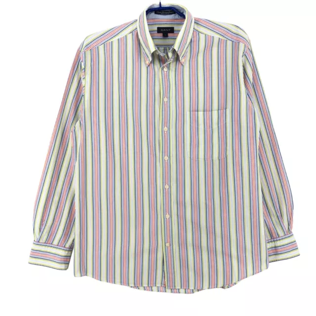 GANT Men Regular Fit Palm Springs Poplin Long Sleeve Casual Shirt Size L