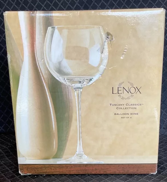 Lenox Set of 4 Tuscany Classics Grand Beaujolais Wine Glasses.