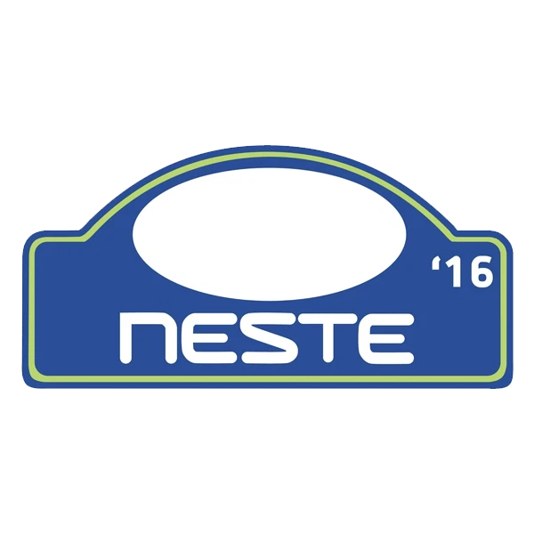 Adesivo targa FIA WRC Finlandia Rally NESTE 2016 DECALS AUTOCOLLANT PR250