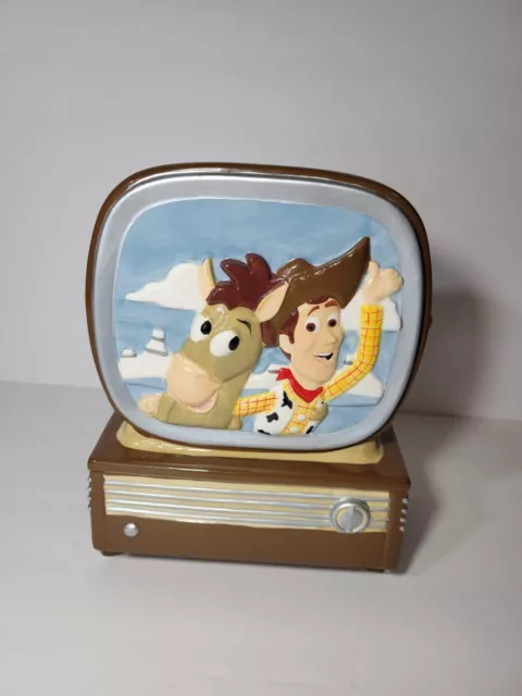 Vintage Disney Pixar Toy Story Retro Tv Cookie Jar With Woody