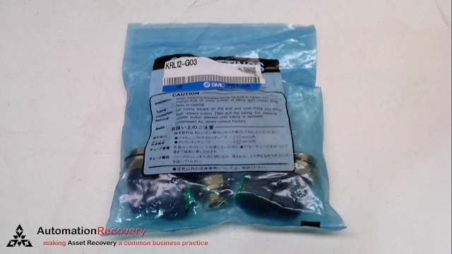 Smc Krl12-G03  Push-In-Fittings, 90 Degrees, Tube Diamete, See Desc #227530