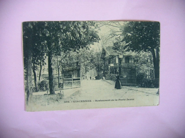 CPA  vincennes restaurant de la porte jaune