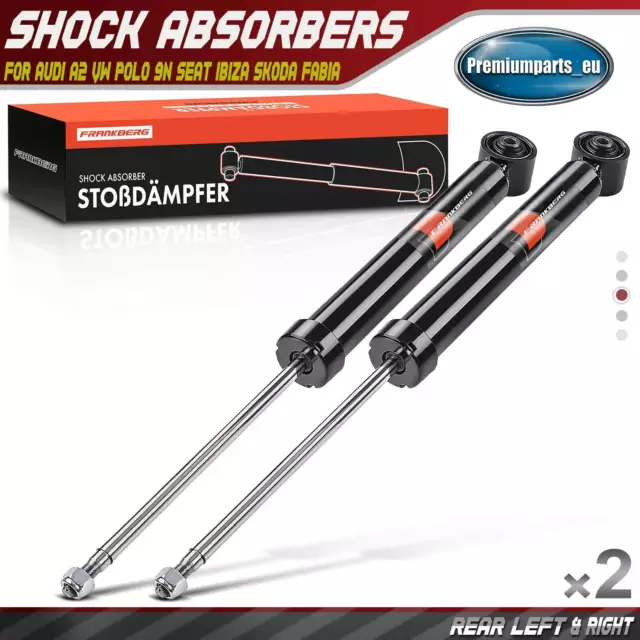 2x Shock Absorbers Rear for Audi A2 VW Polo 9N Seat Ibiza Cordoba Skoda Fabia