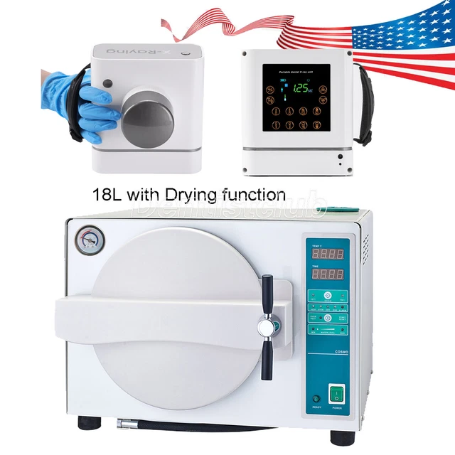 DENTAL XRAY MACHINE High Frequency/ 18L Autoclave Steam Sterilizer