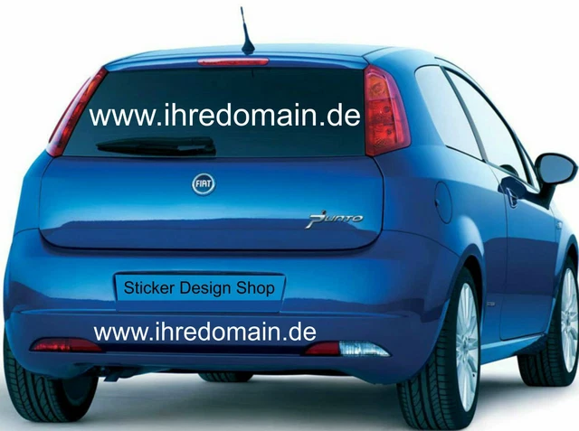 90cm Wunschtext Aufkleber Beschriftung Schriftzug Domain Klebeschrift