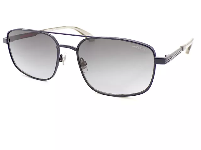 Superdry SDS 5000 Sunglasses Dark Navy Blue with Gradient Grey CAT.3 Lenses 006