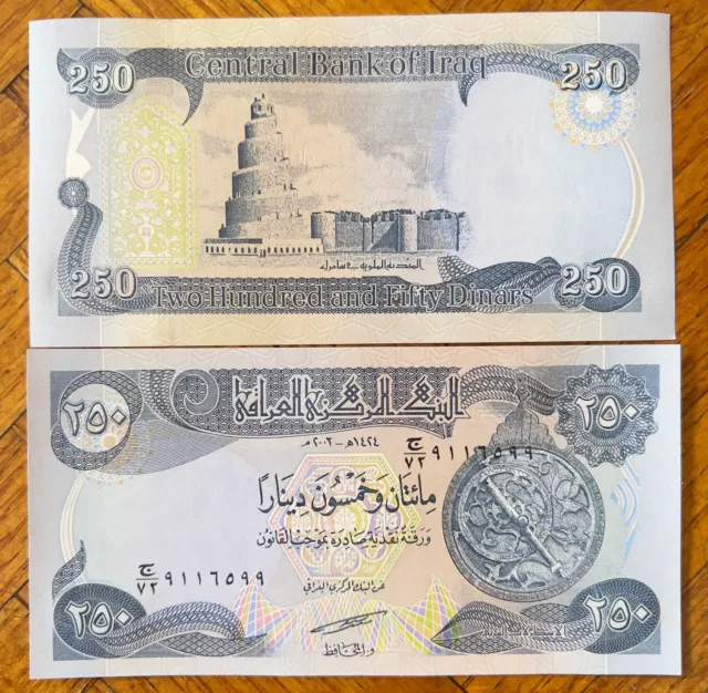 100 - Iraqi 250 Dinar Banknotes (2003 series) totaling 25,000 IQD - Uncirculated