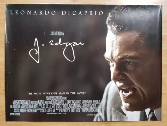 J. EDGAR (2011) Original Quad Cinema Poster LEONARDO DICAPRIO Clint Eastwood