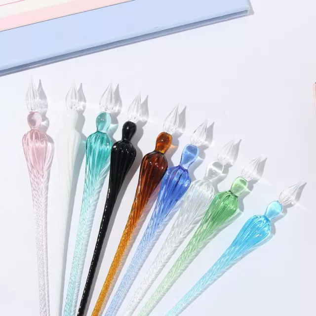 Filling Ink Calligraphy Dipping Pen Glass Dip Pen Fountain Pens Crystal