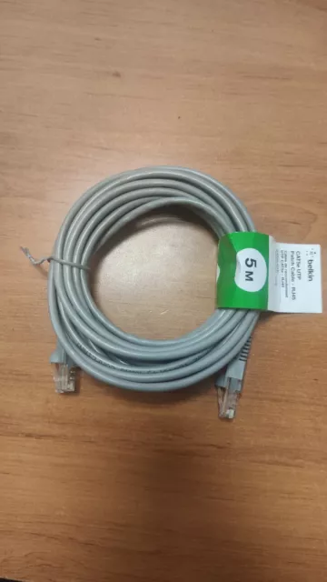 Câble réseau RJ45 CAT5e BELKIN Câble de raccordement de 5M Excellent qualité