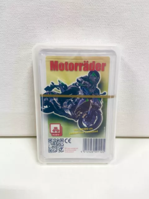 Quartett-Spiel von NSV ,,Motorräder,, 32 Blatt ,,Neu in OVP,,