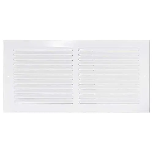 14X6 Inch White Return Air Vent Cover Solid Steel Grille