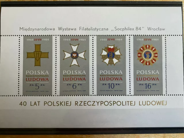 Briefmarken Polen Polska 1984 Mi-Nr. Block 95 postfrisch