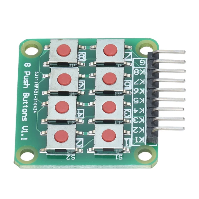 BUTTON KEY MODULE Keypad Board 2x4 Matrix 8 Push Micro Switch Xat £6.36 ...