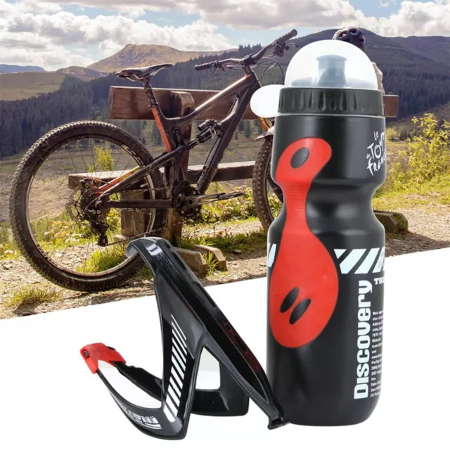 Trinkflasche mit Fahrrad Flaschenhalter Trinkflaschen Halter Getränkehalter MTB