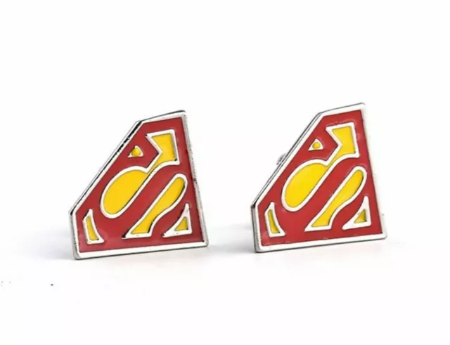 1pair Men Super Hero Party Comic Cufflinks Cuff Link Novelty Birthday Gift him