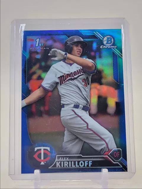 Alex Kirilloff 2016 Bowman Chrome Draft 1St Blue Refractor /150 Q1725