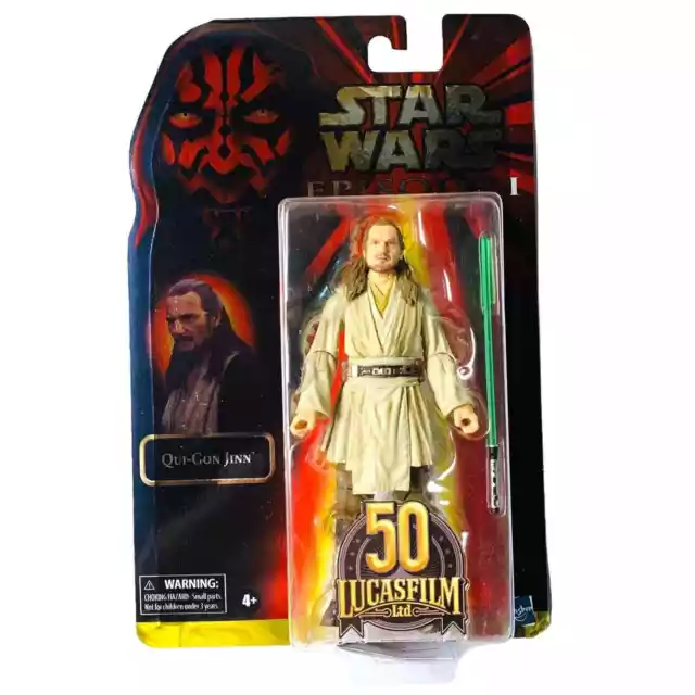 Star Wars Black Series Qui-Gon Jinn Jedi Master Phantom Menace 6” Figure MOC NEW