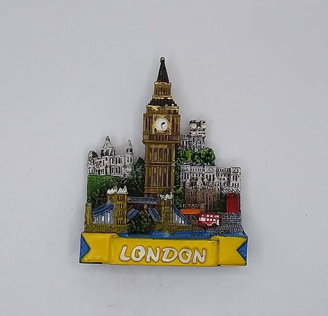 Magnete Calamita Resina Frigo  Souvenir Fridge Magnet Londra Inghilterra