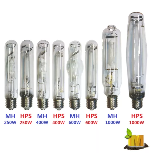 2x/5x/10x HPS MH Grow Light Bulb Lamp Bulk 250/400/600/1000w watt Super 2