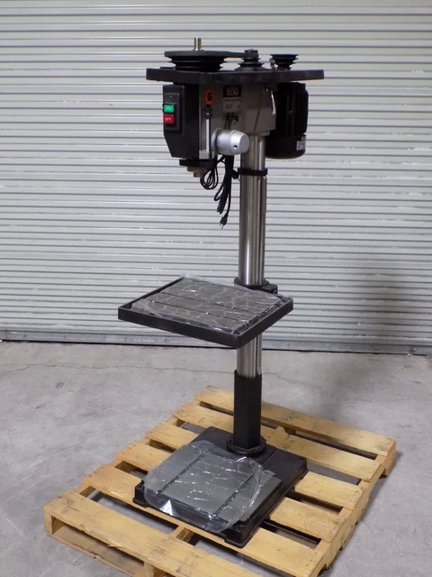 Jet 22" Industrial Floor Drill Press 12 Speed 1.5 HP 115/230v 354301 Damaged Jet 22" Industrial Floor Drill Press 12 Speed 1.5 HP 115/230v 354301 Damaged