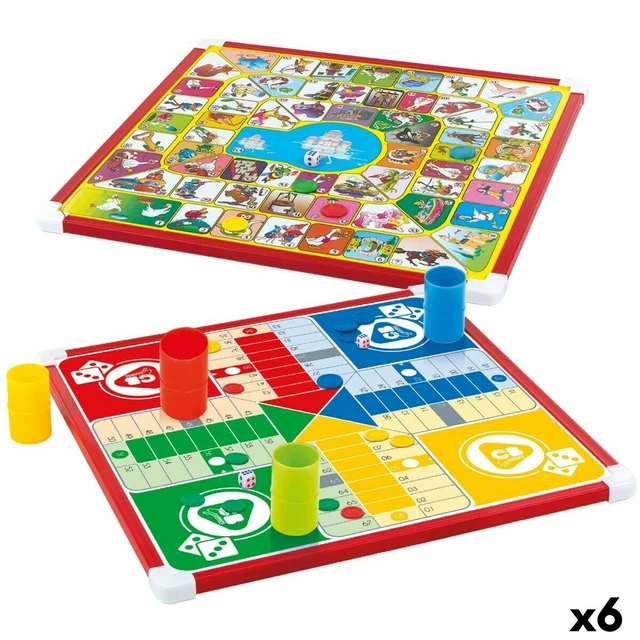 Cayro - Parcheesi Et Échiquier - Bois Taille 40 X 40 - Design Class Et Elegant Jeu Traditionnel Developpement Cogniti Amz B00699rd