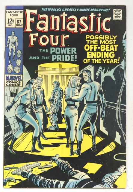 Fantastic Four 87 Doctor Doom app Jack KIRBY Silver Age 1969 Marvel Comics O375