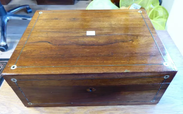 Antique Walnut Jewellery Box