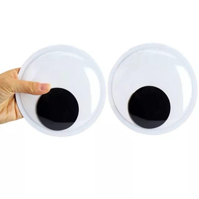 6PCS 5.9 INCHES Giant Googly Eyes Black Large Sticky Eyes